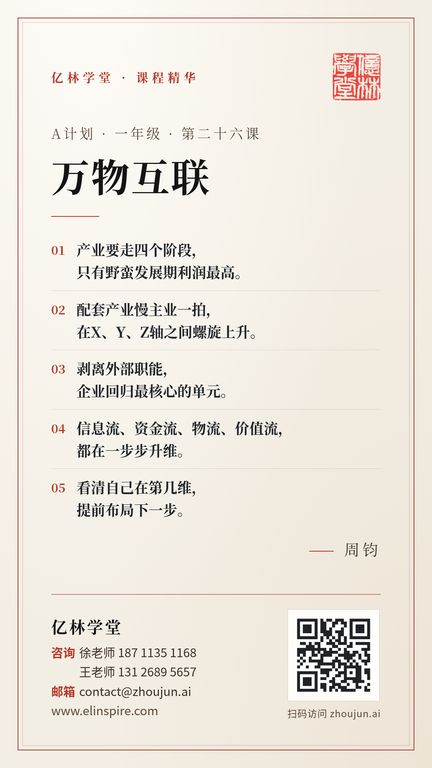 A计划 · 一年级 · 第二十六课 「万物互联」 海报